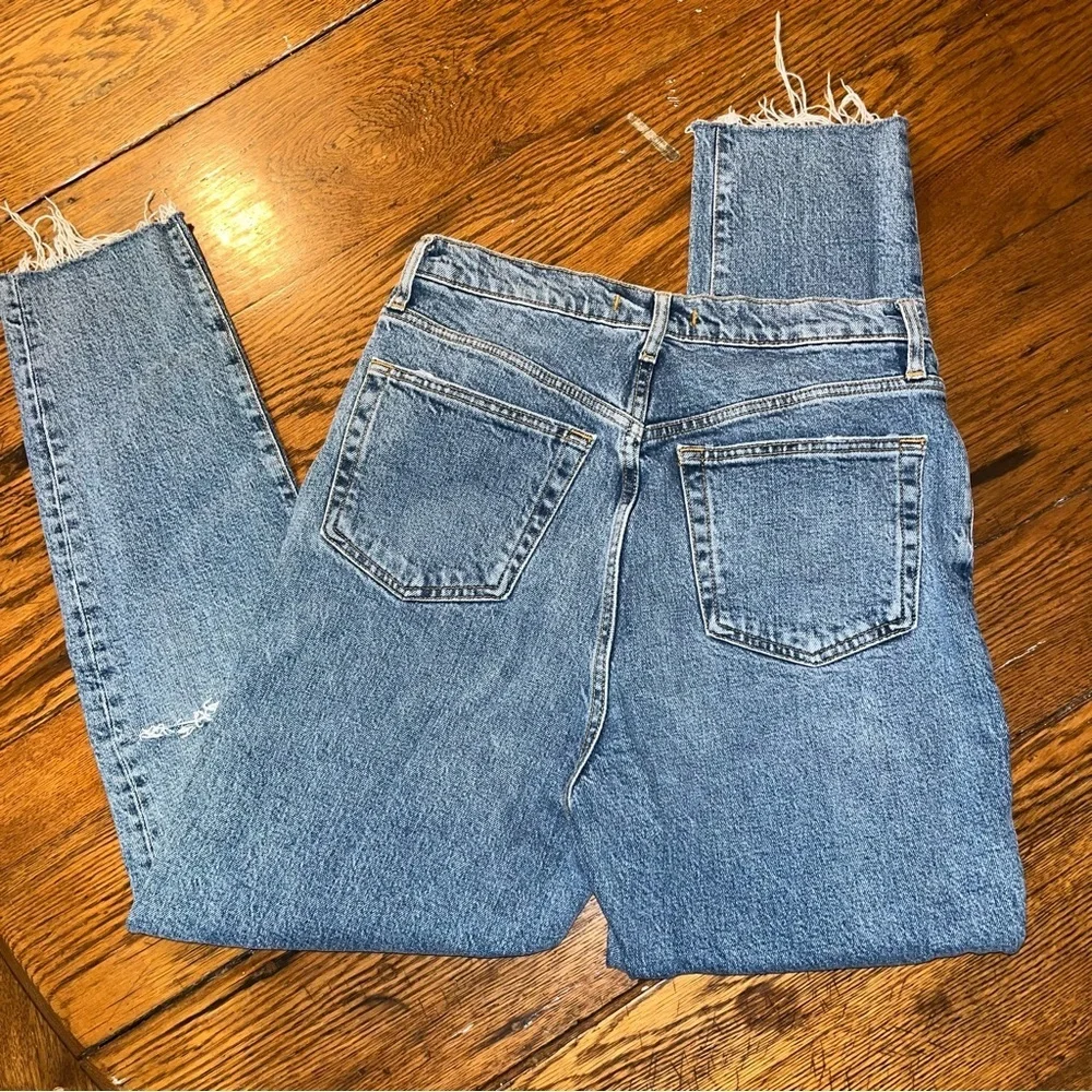 We The Free Women’s Straight Jeans Medium Wash Distressed 30